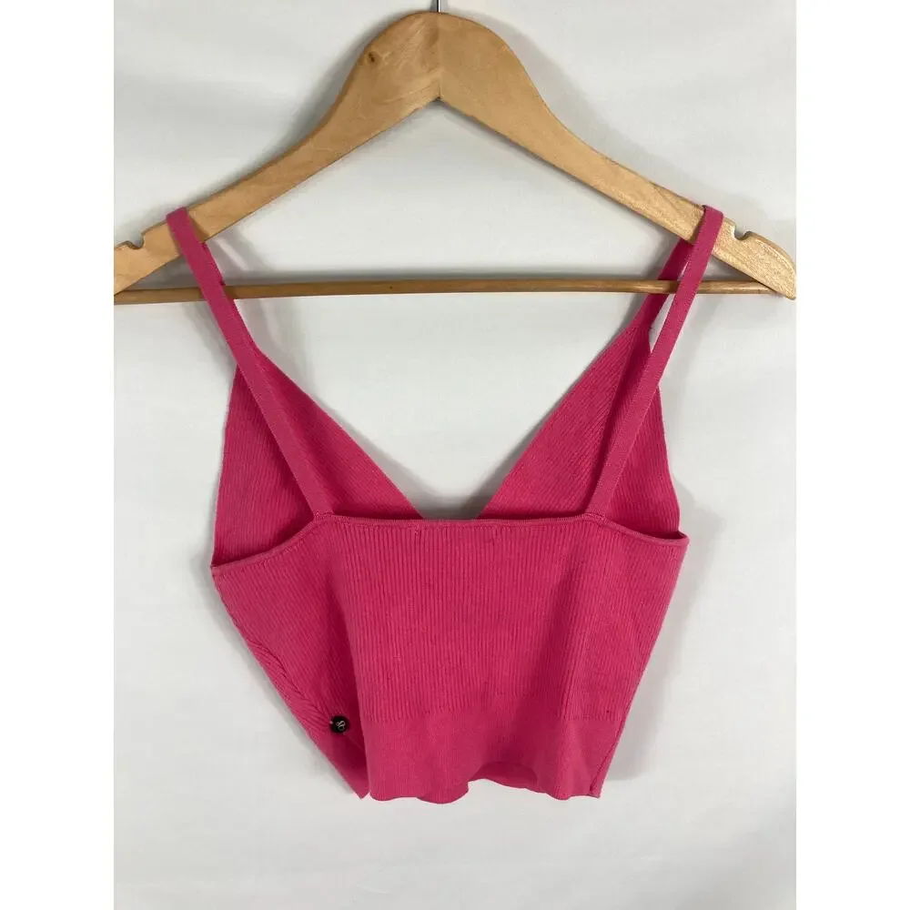 Scotch & Soda Knitted Bra Top Pink Size medium - Picture 7 of 8